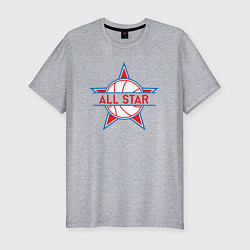 Футболка slim-fit NBA All-Star, цвет: меланж