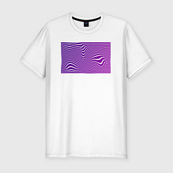 Мужская slim-футболка Purple wave