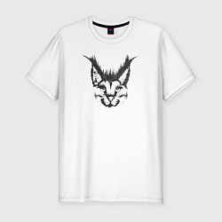 Футболка slim-fit Лесная Рысь, цвет: белый