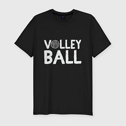 Мужская slim-футболка Спорт Волейбол