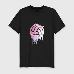 Футболка slim-fit Volleyball Colors, цвет: черный