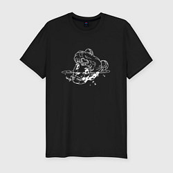 Футболка slim-fit Sailors skull, цвет: черный