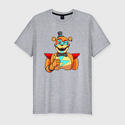 Футболка slim-fit Five Nights at Freddys: Security Breach - Глэмрок, цвет: меланж