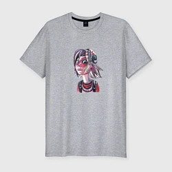 Мужская slim-футболка Портрет Крошки Тины