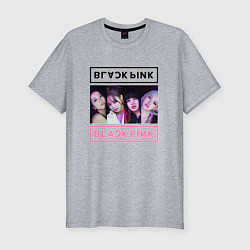 Футболка slim-fit BLACKPINK Lovesick Girls, цвет: меланж