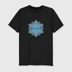 Футболка slim-fit Namaste mandala, цвет: черный