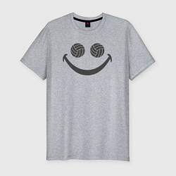 Мужская slim-футболка Smile Volleyball