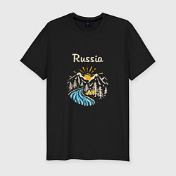 Мужская slim-футболка Russian Nature
