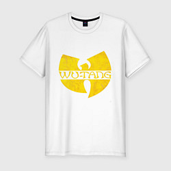 Мужская slim-футболка Wu tang logo