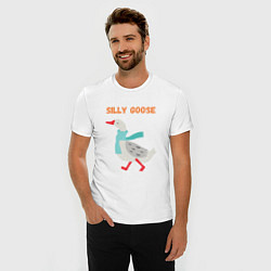 Футболка slim-fit Silly Goose, цвет: белый — фото 2