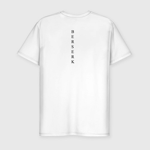 Мужская slim-футболка Гатс Берсерк / Белый – фото 2