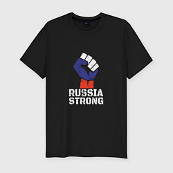 Мужская slim-футболка Russia Strong