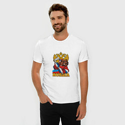 Футболка slim-fit Хоккей - Russia, цвет: белый — фото 2