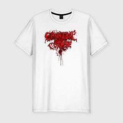 Футболка slim-fit Cannibal bleeding, цвет: белый