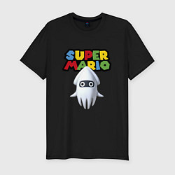 Мужская slim-футболка Blooper Super Mario Nintendo Video game