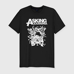 Футболка slim-fit Asking alexandria монстер, цвет: черный