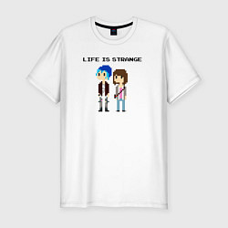 Футболка slim-fit Life is Strange Хлоя & Макс, цвет: белый