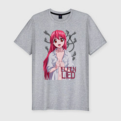 Футболка slim-fit Elfen lied Lucy, цвет: меланж