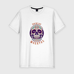 Мужская slim-футболка De Los Muertos