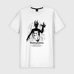 Мужская slim-футболка Ноктифобия Noctiphobia