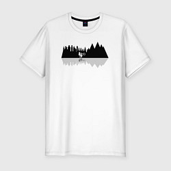 Мужская slim-футболка Катись в горы