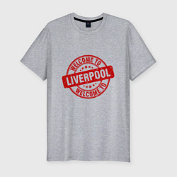 Мужская slim-футболка Welcome To Liverpool