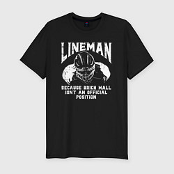 Мужская slim-футболка Лайнмен