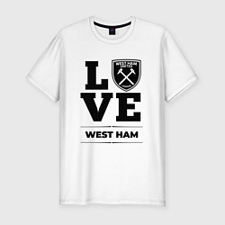 Мужская slim-футболка West Ham Love Классика