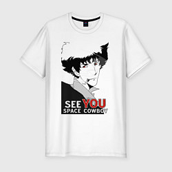 Футболка slim-fit Spike Spiegel, цвет: белый