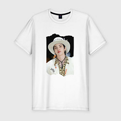 Футболка slim-fit SUGA of BTS, цвет: белый