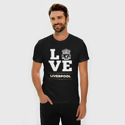 Футболка slim-fit Liverpool Love Classic, цвет: черный — фото 2