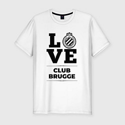 Мужская slim-футболка Club Brugge Love Классика