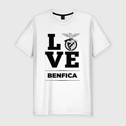 Футболка slim-fit Benfica Love Классика, цвет: белый