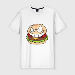 Мужская slim-футболка Страшный Бургер