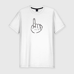 Мужская slim-футболка Безымянный палец жениха