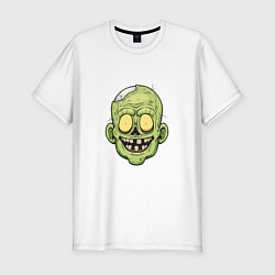 Мужская slim-футболка Весёлый Зомби