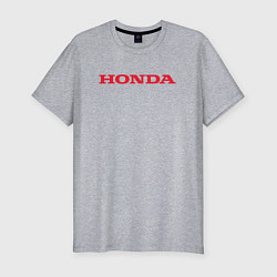 Мужская slim-футболка HONDA ХОНДА LOGO спина