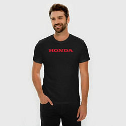 Футболка slim-fit HONDA ХОНДА LOGO спина, цвет: черный — фото 2