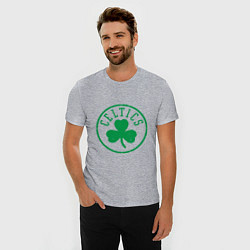 Футболка slim-fit Celtics - Селтикс, цвет: меланж — фото 2