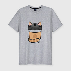 Мужская slim-футболка THE CAT IN THE JAR