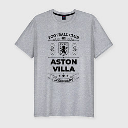 Футболка slim-fit Aston Villa: Football Club Number 1 Legendary, цвет: меланж
