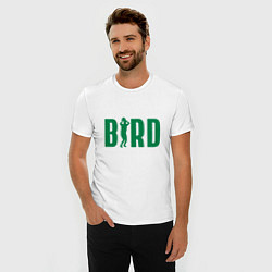 Футболка slim-fit Bird -Boston, цвет: белый — фото 2