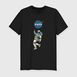 Футболка slim-fit Nasa Kosmo Dance, цвет: черный