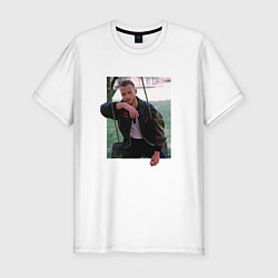 Футболка slim-fit Sen cal kapimi - Serkan, цвет: белый