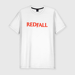 Мужская slim-футболка Redfall logo