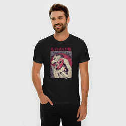 Футболка slim-fit ПРИНЦЕССА МОНОНОКЕPRINCESS MONONOKE, цвет: черный — фото 2