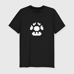 Мужская slim-футболка Супергриб Гриб жизни из Марио