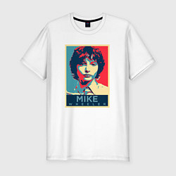 Футболка slim-fit Stranger Things Майк, цвет: белый