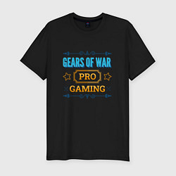 Футболка slim-fit Игра Gears of War PRO Gaming, цвет: черный