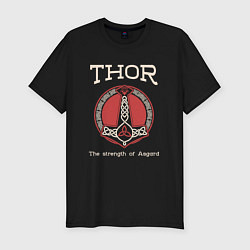 Мужская slim-футболка Thor strenght of Asgard